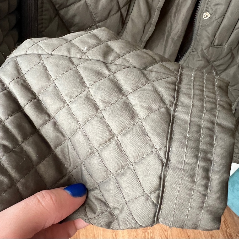 Me Jane Green Quilted Zip Up Jacket - Picture 3 of 9
